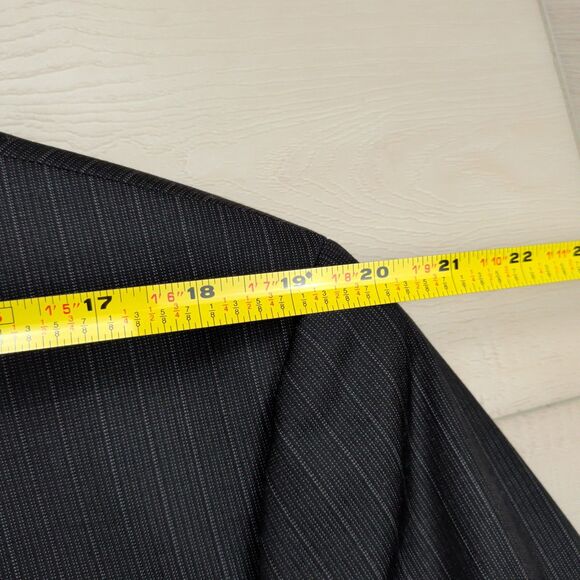 Loro Piana Joseph Abboud Blazer Sport Jacket Mens 44R Super 130's Wool Black - Picture 14 of 16